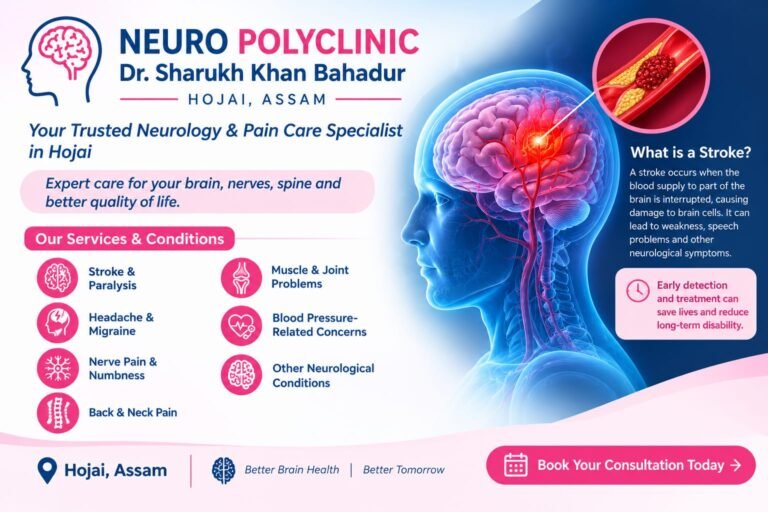 Medicine Specialist Doctor in Nagaon for Brain Stroke, General Medicine and Neurology Consultation at NEURO POLYCLINIC Hojai