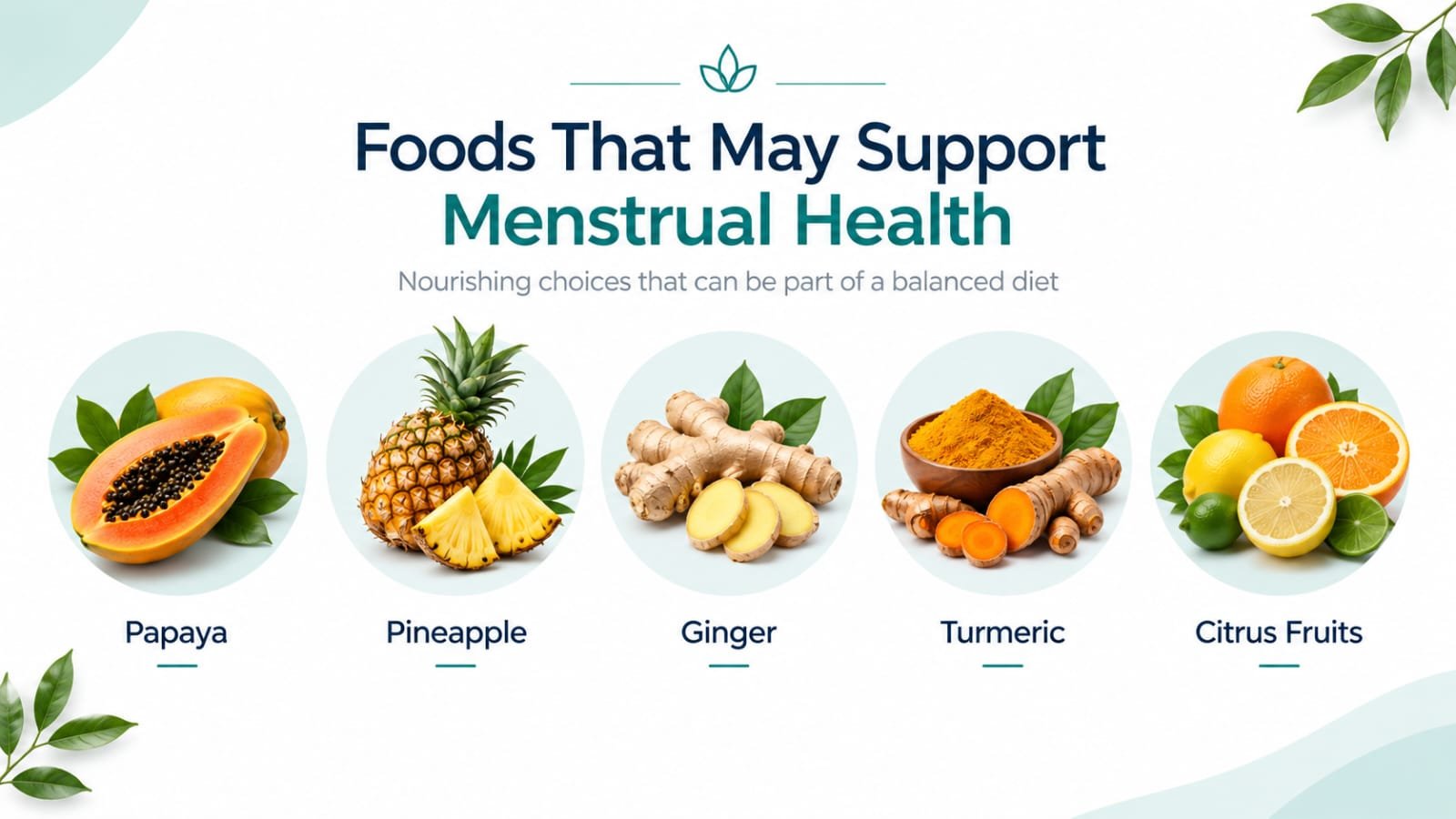 Foods that may support menstrual health